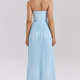 Rougemont – Robe Maxi avec Drapé Délicat