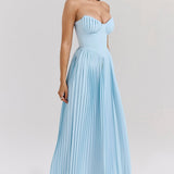 Rougemont – Robe Maxi avec Drapé Délicat