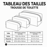 Manon - Trousse de toilette matelassée Pétales Élégants