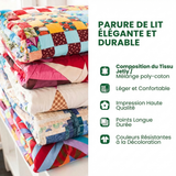 Parure de lit matelassée 3 pièces - Refuge du Lecteur
