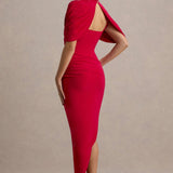Savigny – Robe Maxi avec Manches Cape