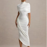 Savigny – Robe Maxi avec Manches Cape